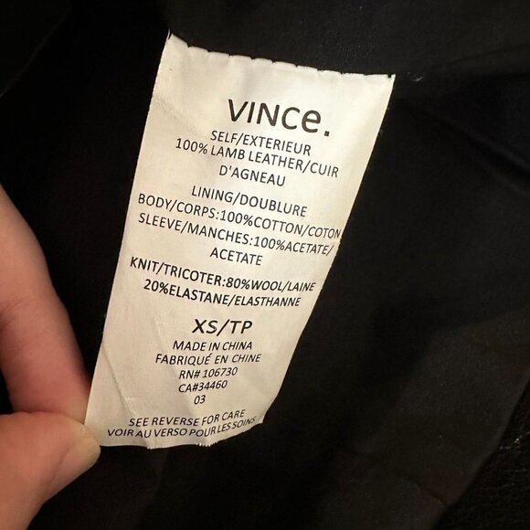 Vince Leather moto Jacket - Picture 9 of 11